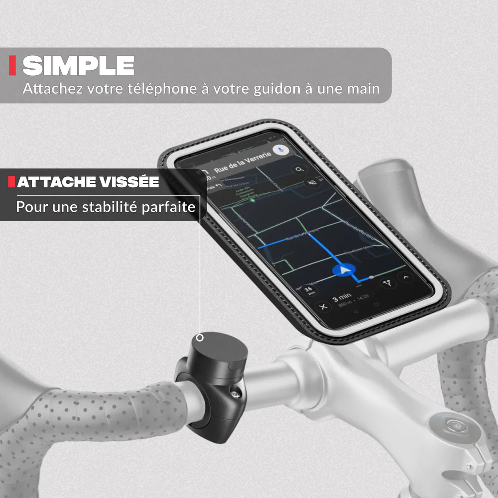Seconda vista del prodotto – Supporto telefono bici PRO Shapeheart