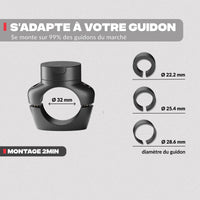 Adattabilità su diversi supporti – Supporto telefono bici PRO Shapeheart