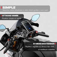 Seconda vista del prodotto – Supporto telefono per semi-manubrio MINI BOOST Shapeheart