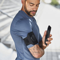 Fascia da braccio magnetica Shapeheart con tasca rimovibile per smartphone, ideale per lo sport.