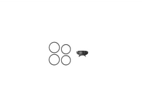Contenuto della confezione Shapeheart - supporto magnetico per luce. Vista completa del contenuto del pack che include il supporto magnetico e i suoi componenti essenziali.