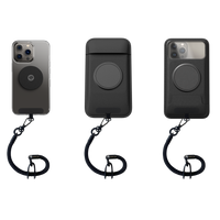 Telefono fissato con cordino Shapeheart, compatibile con pochette magnetica, pochette fotocamera e piastra in metallo