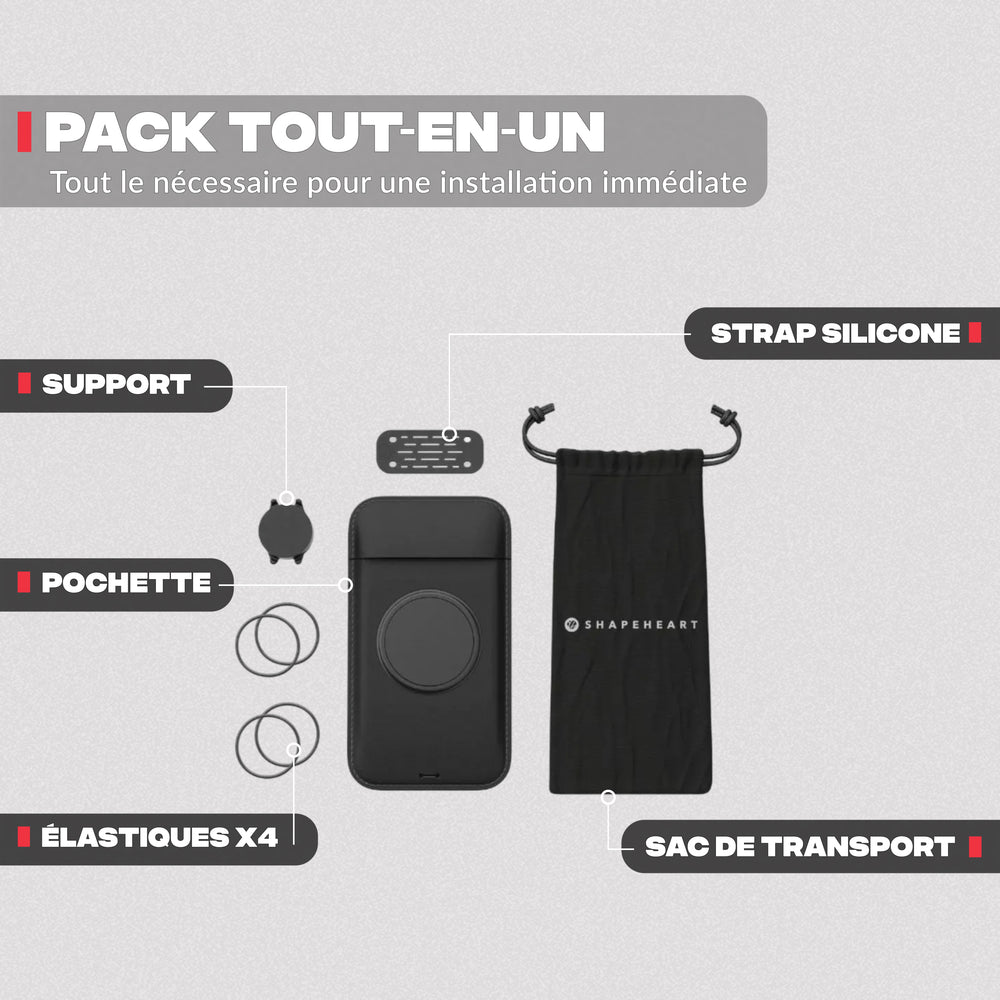 Contenuto del pack – Supporto telefono moto Shapeheart