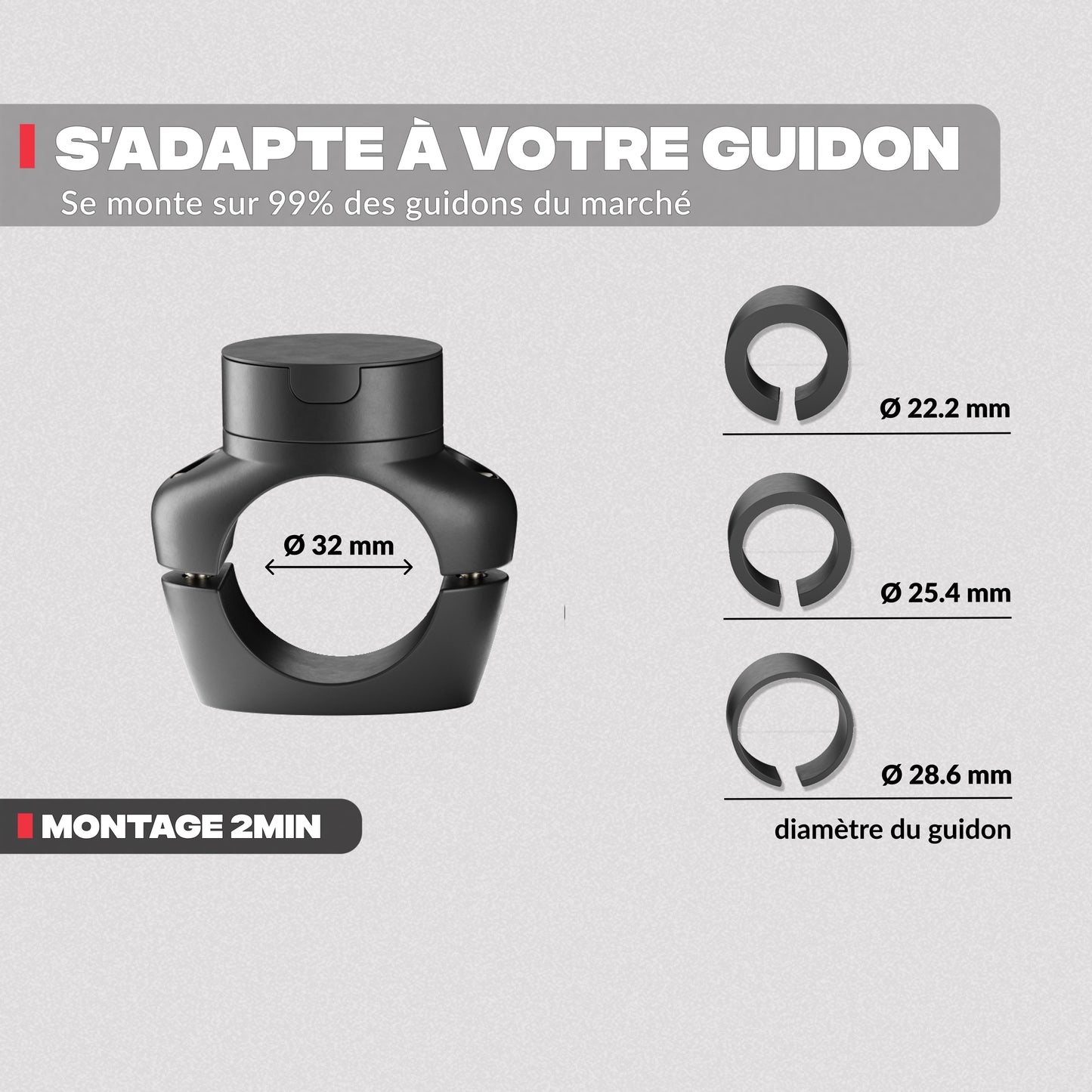 Adattabilità su diversi supporti – Supporto telefono moto PRO Shapeheart