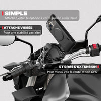 Seconda vista del prodotto – Supporto telefono moto PRO BOOST Shapeheart