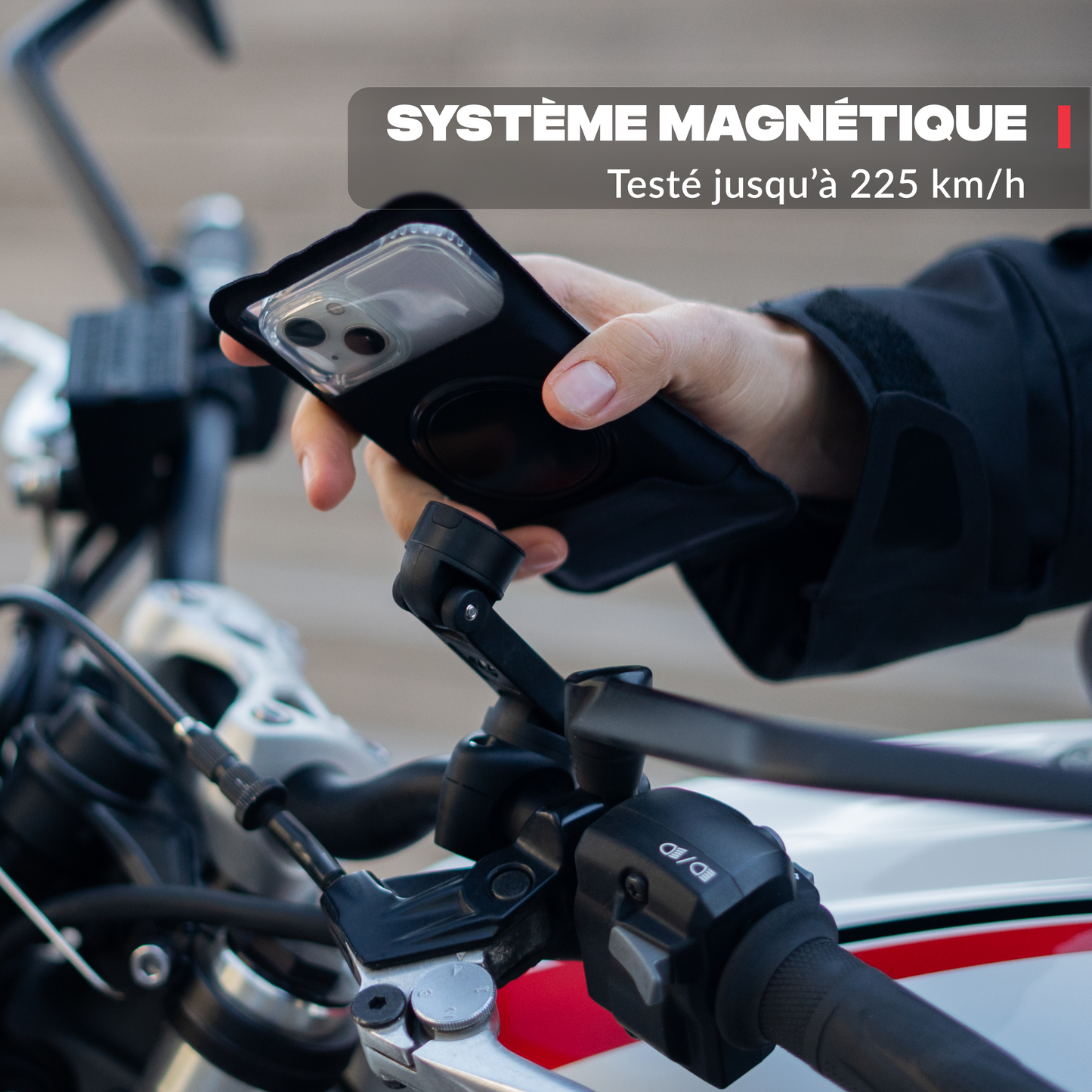 Vista principale del prodotto – Supporto telefono moto PRO BOOST Shapeheart