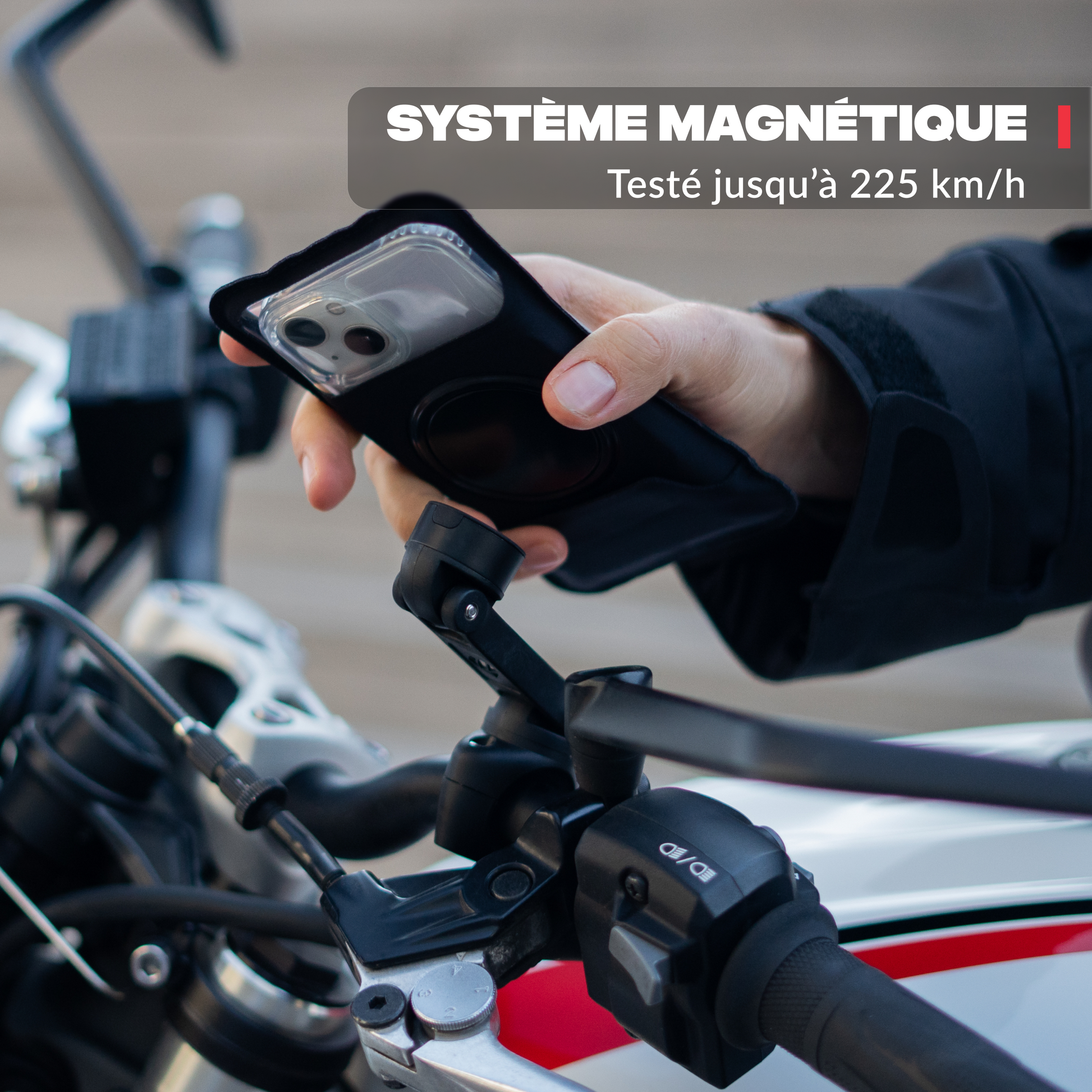 Vista principale del prodotto – Supporto telefono moto PRO BOOST Shapeheart