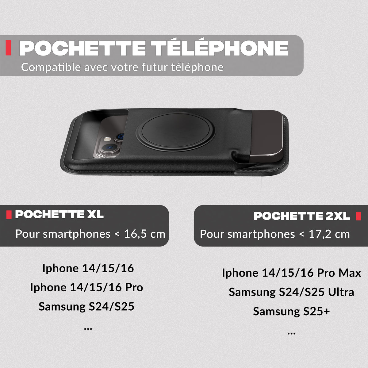 Guida alle taglie della custodia – Supporto telefono moto PRO BOOST Shapeheart
