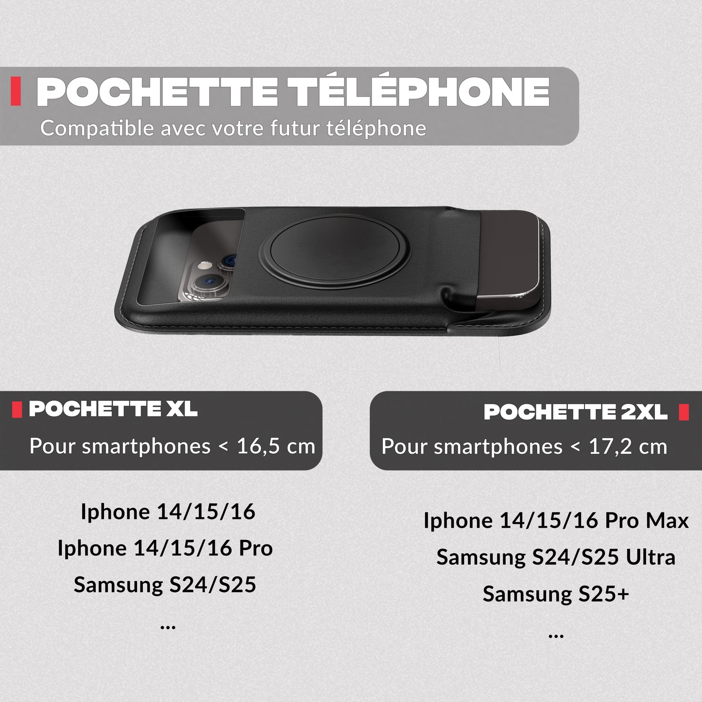 Guida alle taglie della custodia – Supporto telefono moto PRO BOOST Shapeheart