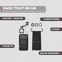 Contenuto del pack – Supporto telefono moto PRO BOOST Shapeheart