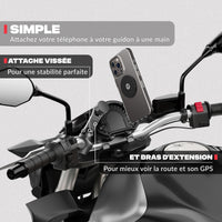Seconda vista del prodotto – Supporto telefono moto PRO BOOST Shapeheart