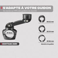 Adattabilità su diversi supporti – Supporto telefono moto PRO BOOST Shapeheart