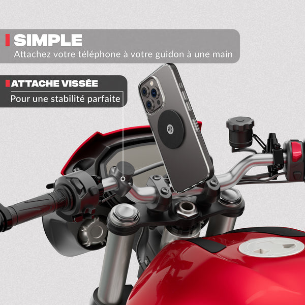 Seconda vista del prodotto – Supporto telefono moto PRO Shapeheart