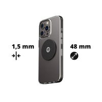Dimensioni della placca metallica Shapeheart: 1,5 mm di spessore e 48 mm di diametro
