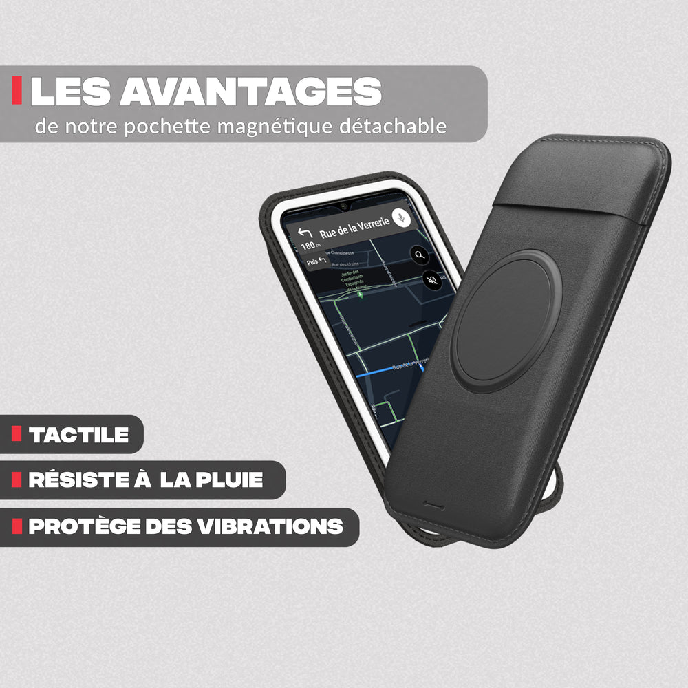Vantaggi della custodia touch – Supporto telefono per semi-manubrio moto Shapeheart