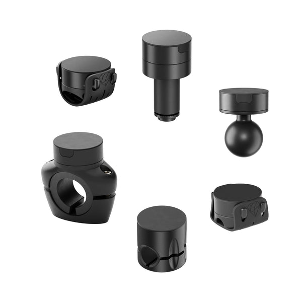 Supporti Shapeheart per manubrio bici/moto, robusti e versatili, adatti a diverse esigenze.