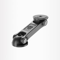 Supporto Booster 360° Shapeheart, design elegante e pratico per manubrio moto.