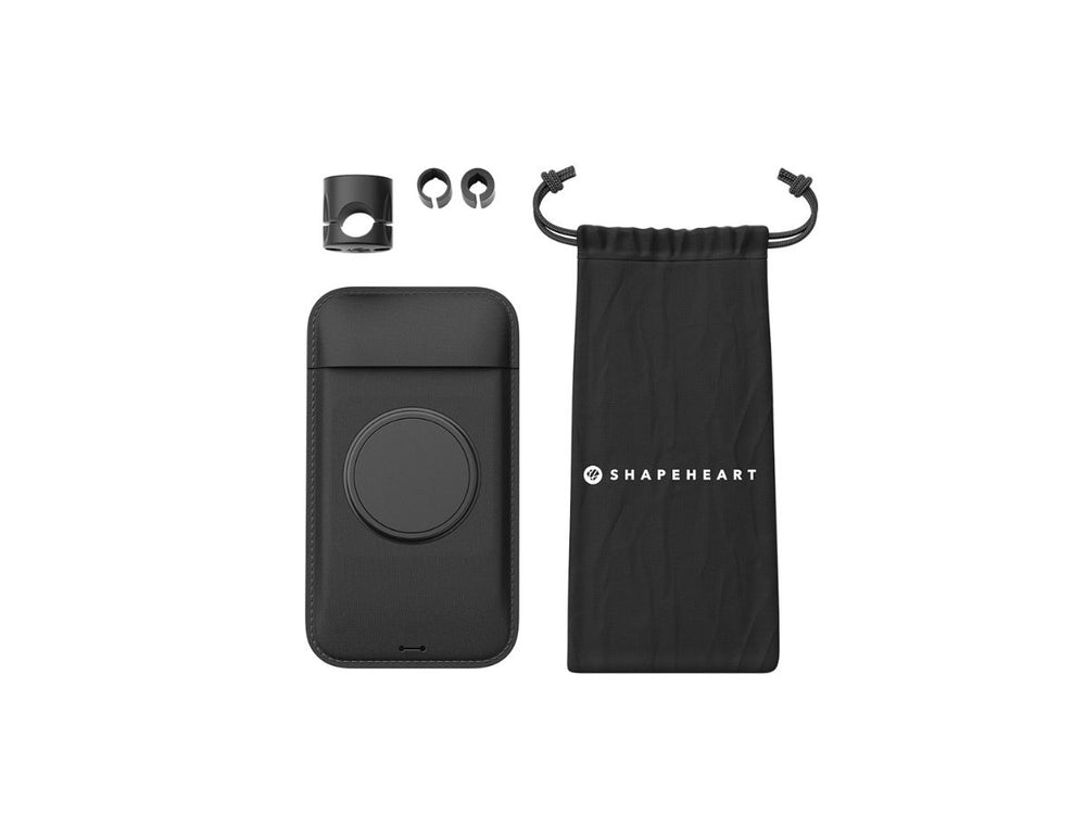 Il supporto per specchietto retrovisore PRO Shapeheart dispone di due adattatori in silicone per adattarsi a tutti i diametri di specchietto da 8 a 17mm.